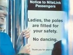 No Dancin On Subway Poles